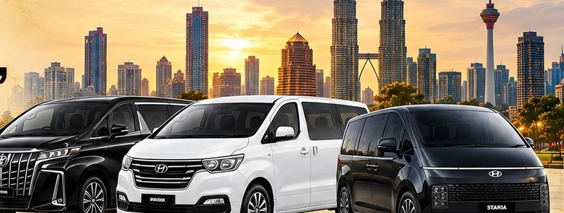 Toyota Alphard, Hyundai Starex Plus and Hyundai Staria mock-up